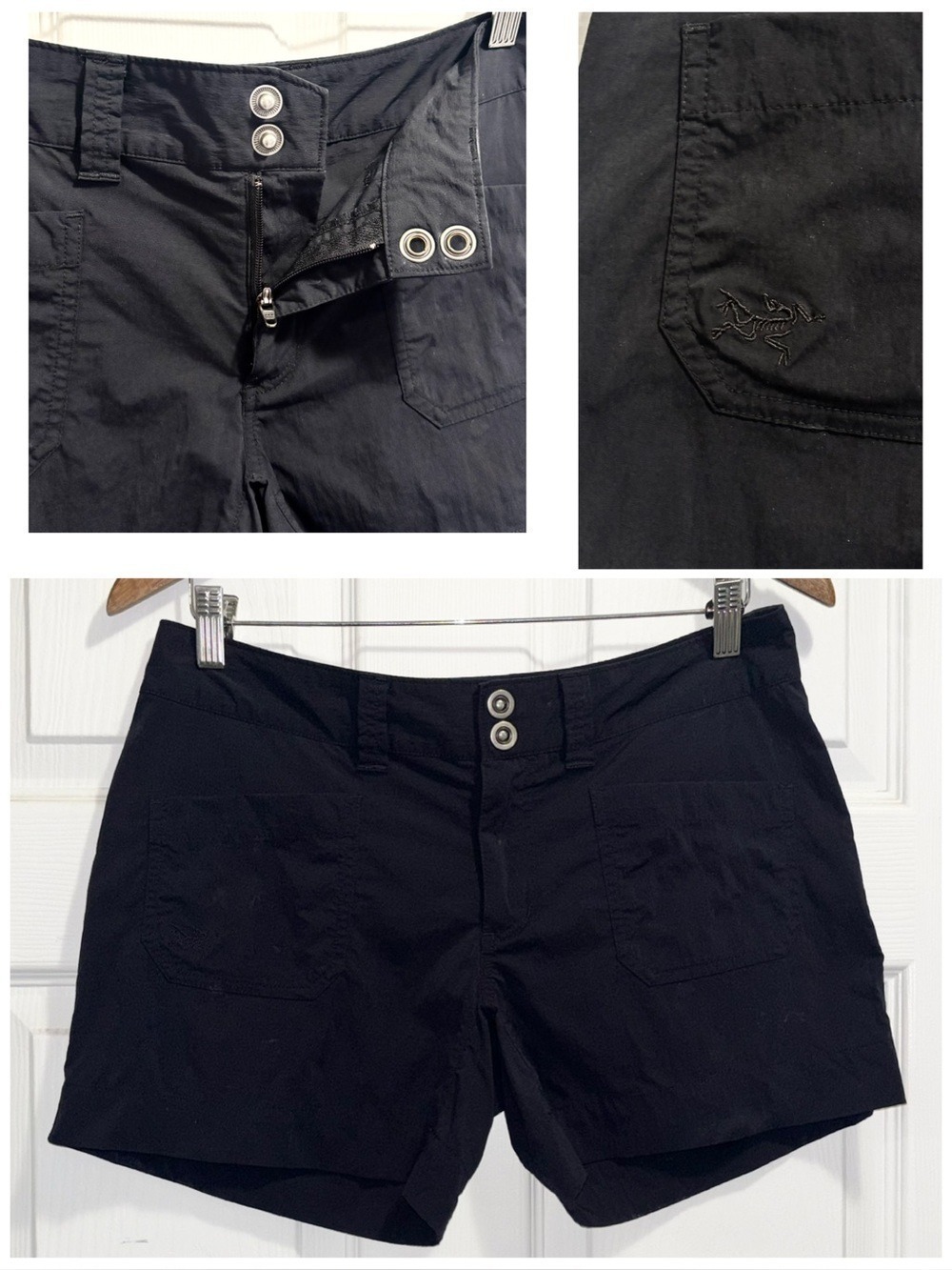 Arc’teryx Black Nylon Hiking Shorts Arcteryx Lightweight Women’s Shorts Size 6
